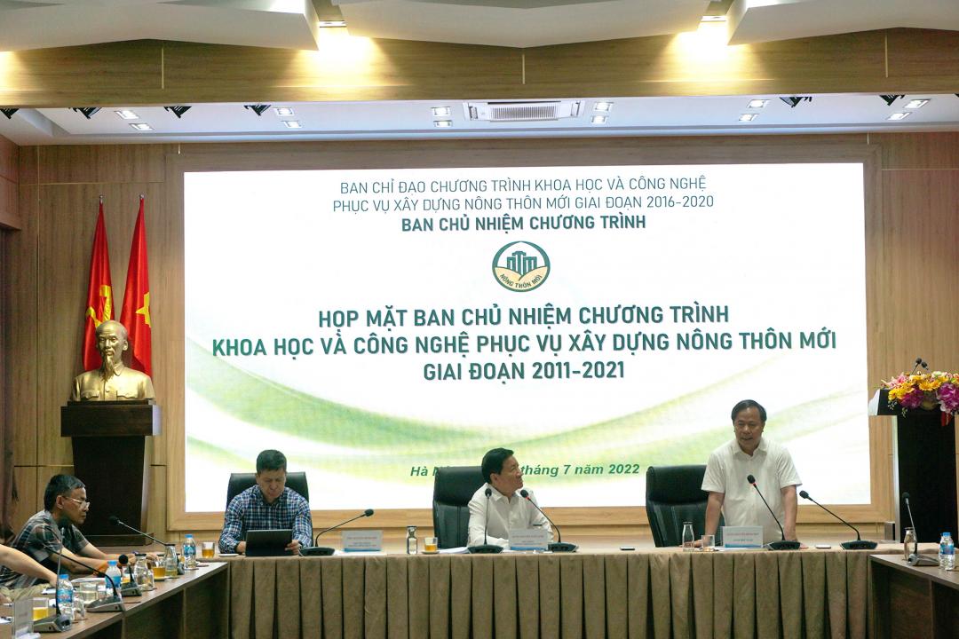 Họp mặt Ban chủ nhiệm Chương trình khoa học và công nghệ phục vụ xây dựng nông  thôn mới giai đoạn 2011-2021 | Viện Khoa học Nông nghiệp Việt Nam